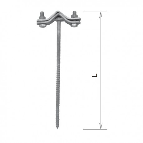 DUD-VRUT8 - držiak OU s vrutom (290mm)(DOU-VR)(bal.30ks)